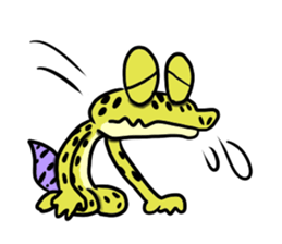 comical reptiles2 sticker #8659352