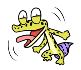 comical reptiles2 sticker #8659353