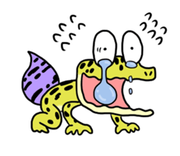 comical reptiles2 sticker #8659355