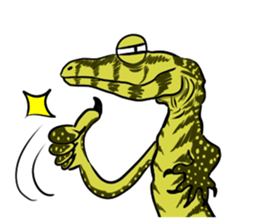 comical reptiles2 sticker #8659363
