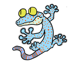 comical reptiles2 sticker #8659369