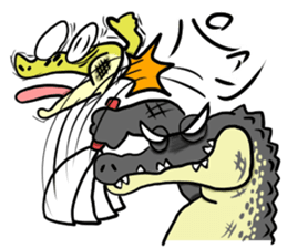 comical reptiles2 sticker #8659382