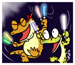 comical reptiles2 sticker #8659383