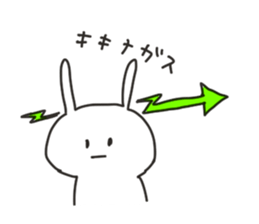 The rabbit which is a straight face sticker #8659923