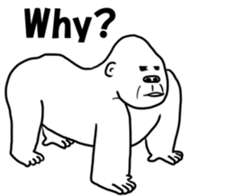 uzagorilla sticker #8660495