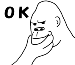 uzagorilla sticker #8660496