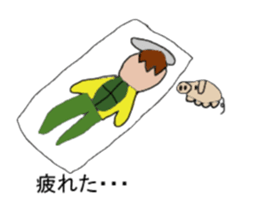 Uncle carrying a shell of the turtle sticker #8660750