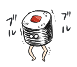 running sushi sticker #8662112