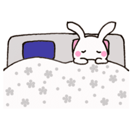 Newlywed glasses rabbit (no characters) sticker #8662921