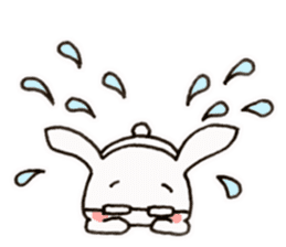 Newlywed glasses rabbit (no characters) sticker #8662930