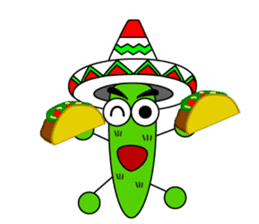 Hello! Latin Cactus! sticker #8663201
