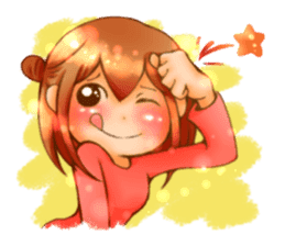 Cawaii woman sticker sticker #8663586