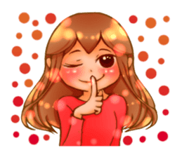 Cawaii woman sticker sticker #8663588