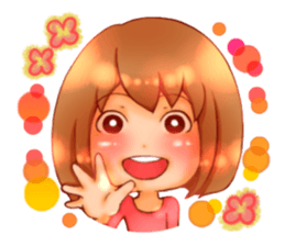 Cawaii woman sticker sticker #8663589