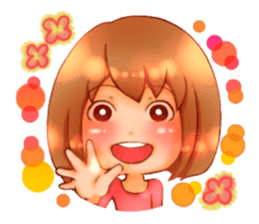 Cawaii woman sticker sticker #8663589