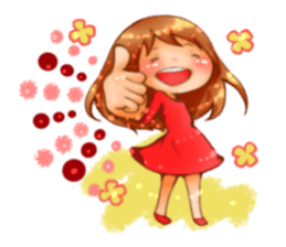 Cawaii woman sticker sticker #8663590