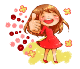 Cawaii woman sticker sticker #8663590