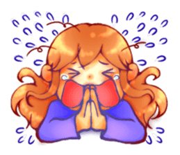 Cawaii woman sticker sticker #8663593