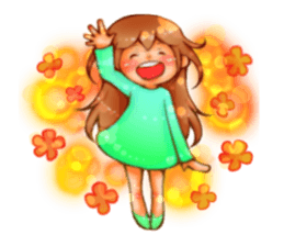 Cawaii woman sticker sticker #8663594