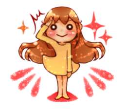 Cawaii woman sticker sticker #8663595