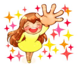 Cawaii woman sticker sticker #8663596