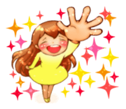 Cawaii woman sticker sticker #8663596