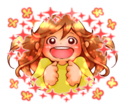 Cawaii woman sticker sticker #8663598