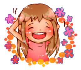 Cawaii woman sticker sticker #8663600