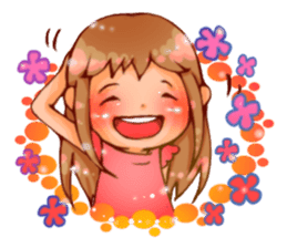 Cawaii woman sticker sticker #8663600