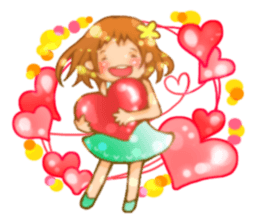 Cawaii woman sticker sticker #8663605