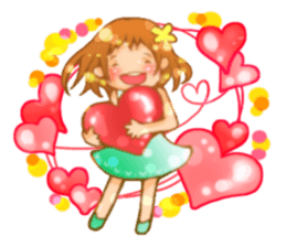 Cawaii woman sticker sticker #8663605