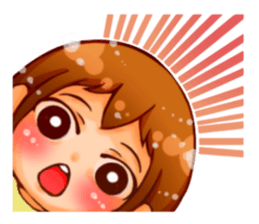 Cawaii woman sticker sticker #8663606