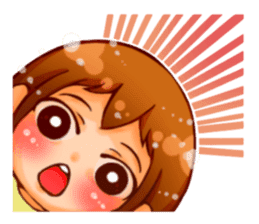 Cawaii woman sticker sticker #8663606