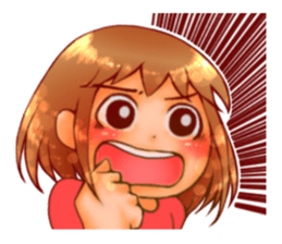 Cawaii woman sticker sticker #8663607