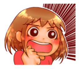 Cawaii woman sticker sticker #8663607