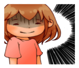 Cawaii woman sticker sticker #8663608