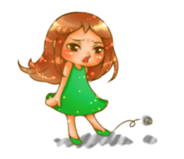 Cawaii woman sticker sticker #8663610