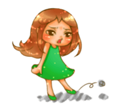 Cawaii woman sticker sticker #8663610