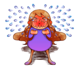 Cawaii woman sticker sticker #8663613