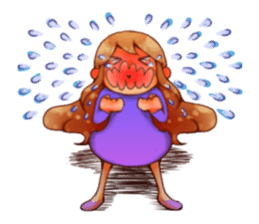 Cawaii woman sticker sticker #8663613