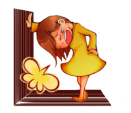 Cawaii woman sticker sticker #8663614