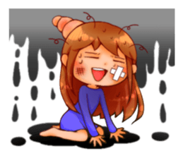 Cawaii woman sticker sticker #8663620