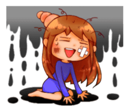 Cawaii woman sticker sticker #8663620