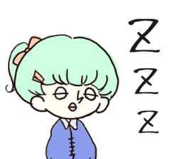 A cute blank face sticker #8664308