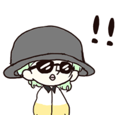 A cute blank face sticker #8664318