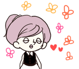 A cute blank face sticker #8664327