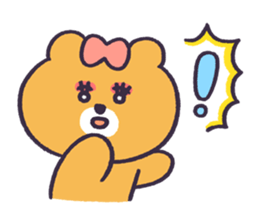 Miss Bear! sticker #8664989