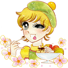 Hoshipoem girl cartoon Sticker2