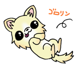 Cream-colored puppy2 sticker #8665389