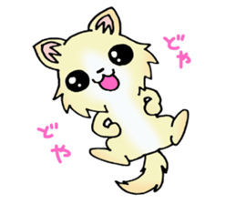 Cream-colored puppy2 sticker #8665390